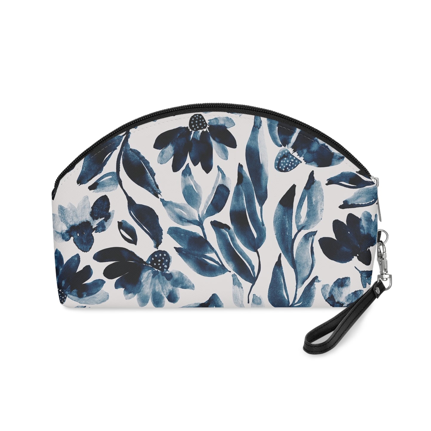 Floral Blues Makeup Bag