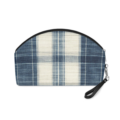 Striped Flannel Make Up Bag