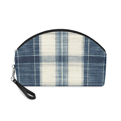 Striped Flannel Make Up Bag